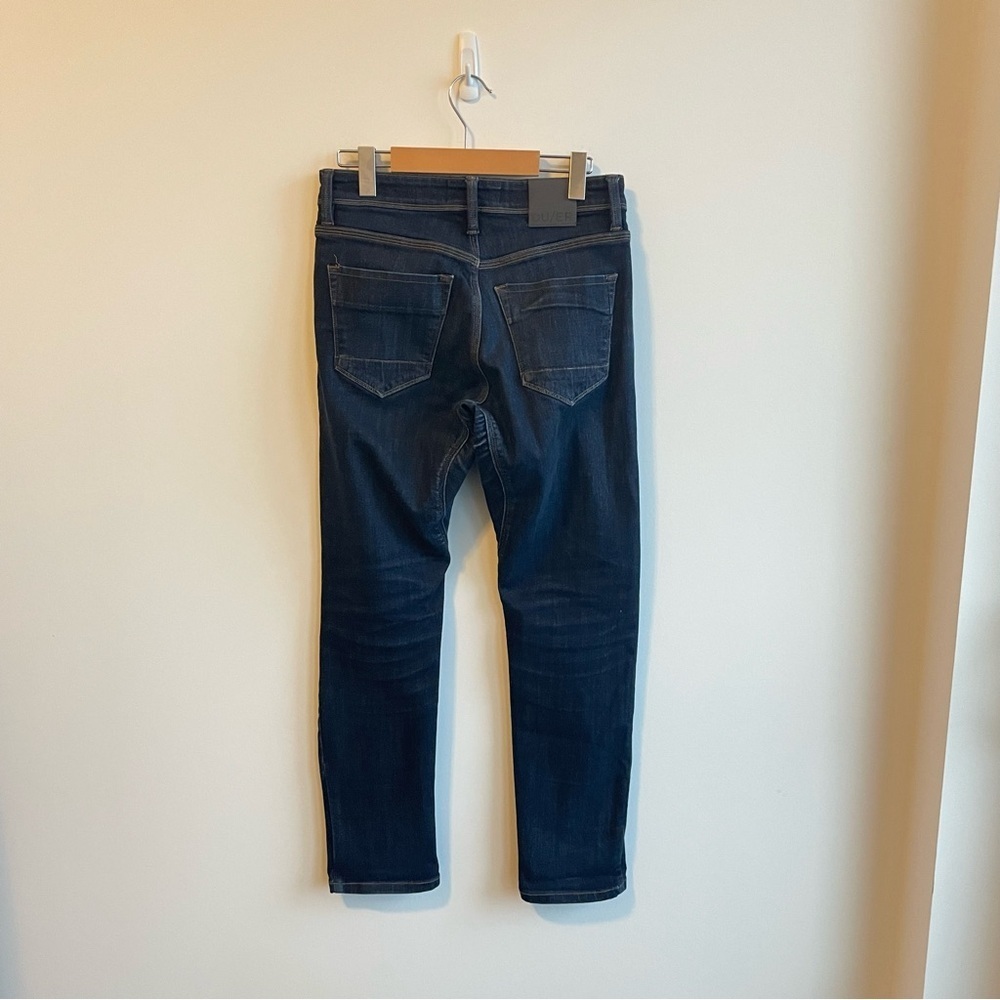 Du/er Men's Dark Blue Jeans Size 28x30 - Picture 3 of 12
